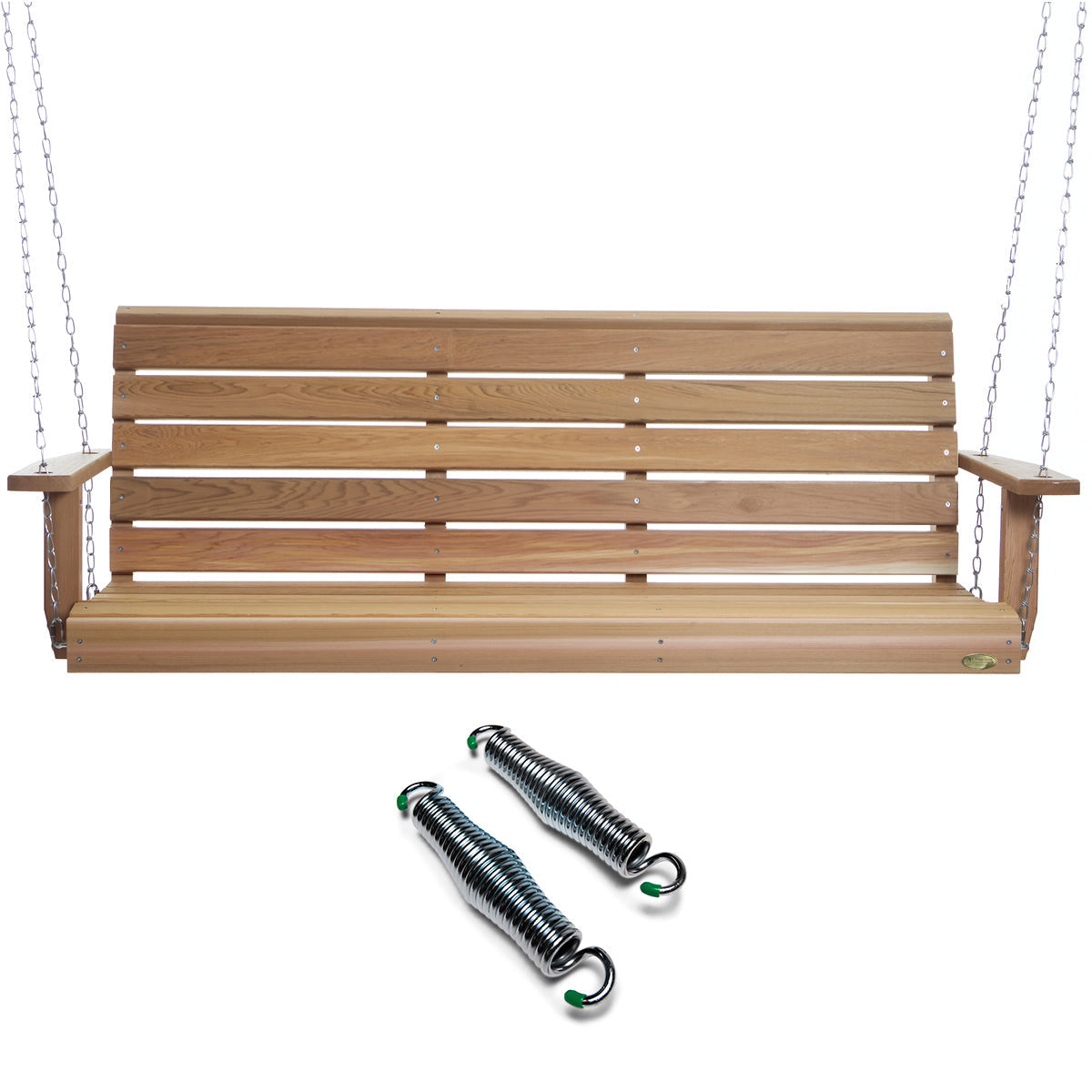 Cedar Porch Swing  - Handcrafted In Canada With Rot Resistant. Untreated. Western Red Cedar.