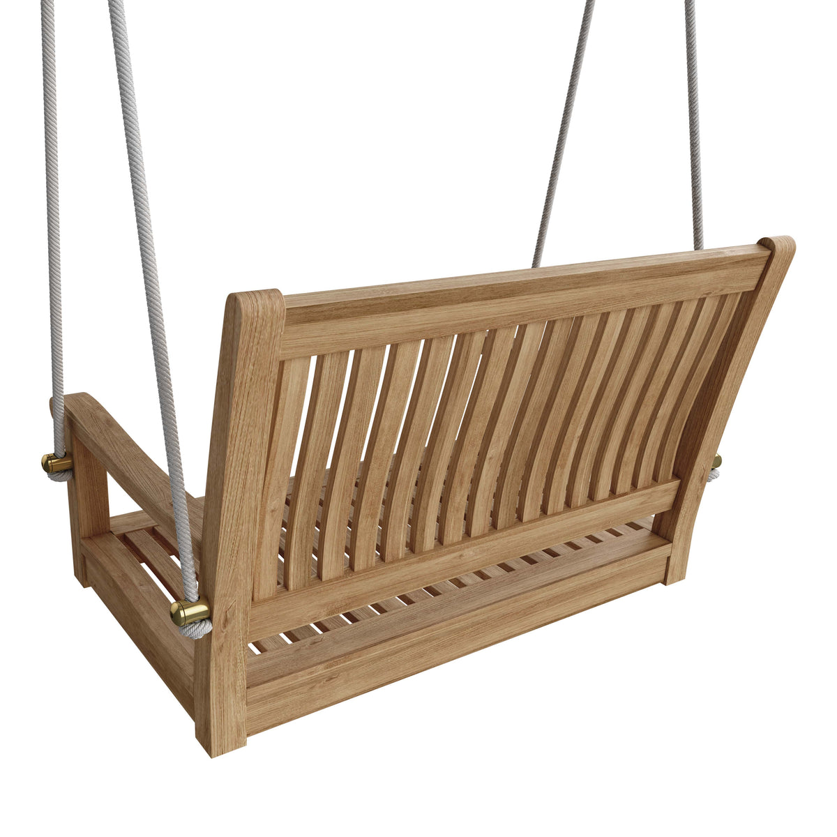 36 Straight Swing Bench. 24 H x36 W x 26 D. Includes 35 Foot White Rope. Outdoor swing