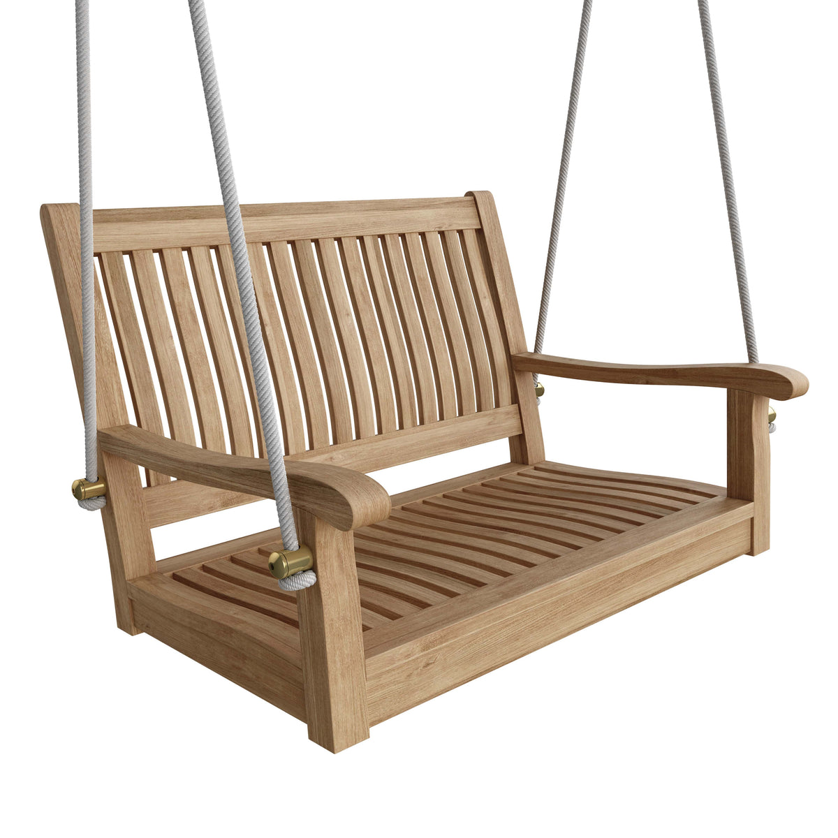 36 Straight Swing Bench. 24 H x36 W x 26 D. Includes 35 Foot White Rope. Outdoor swing