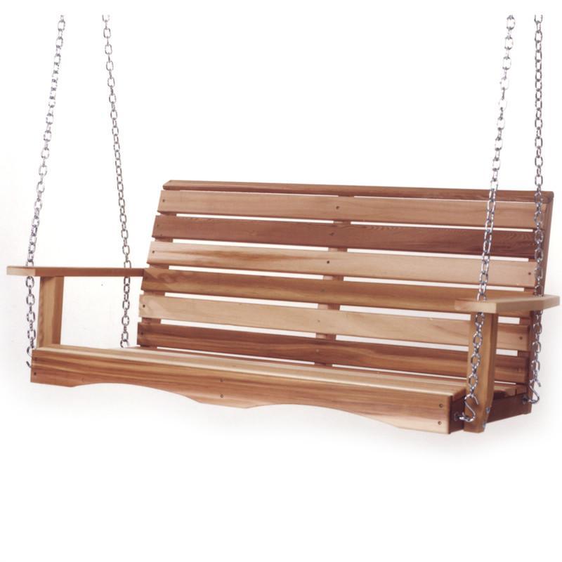 All Things Cedar Duncan Red Cedar 4 ft. Porch Swing