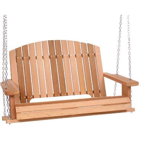 All Things Cedar Pergola 4 ft. Red Cedar Porch Swing
