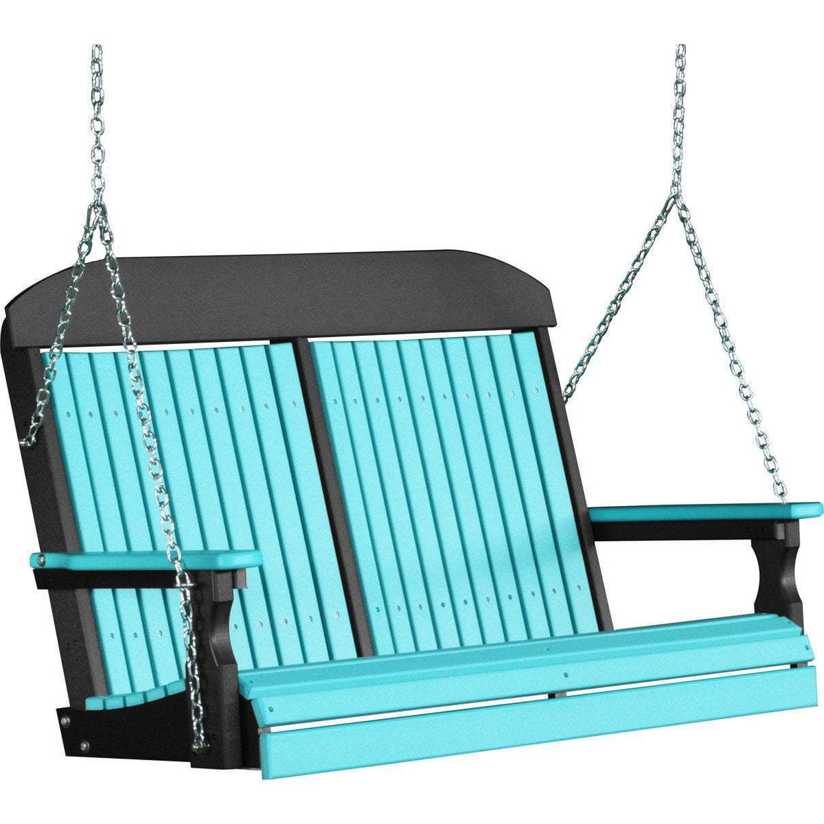 Classic Highback 4ft. Recycled Plastic Porch Swing