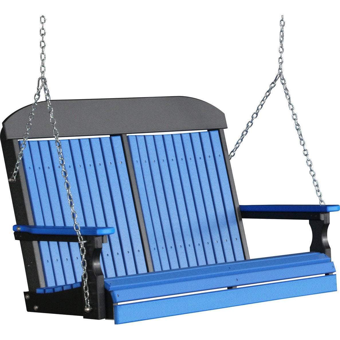 Classic Highback 4ft. Recycled Plastic Porch Swing