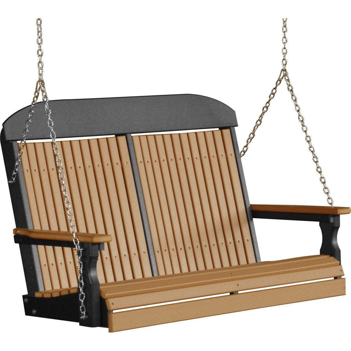 Classic Highback 4ft. Recycled Plastic Porch Swing
