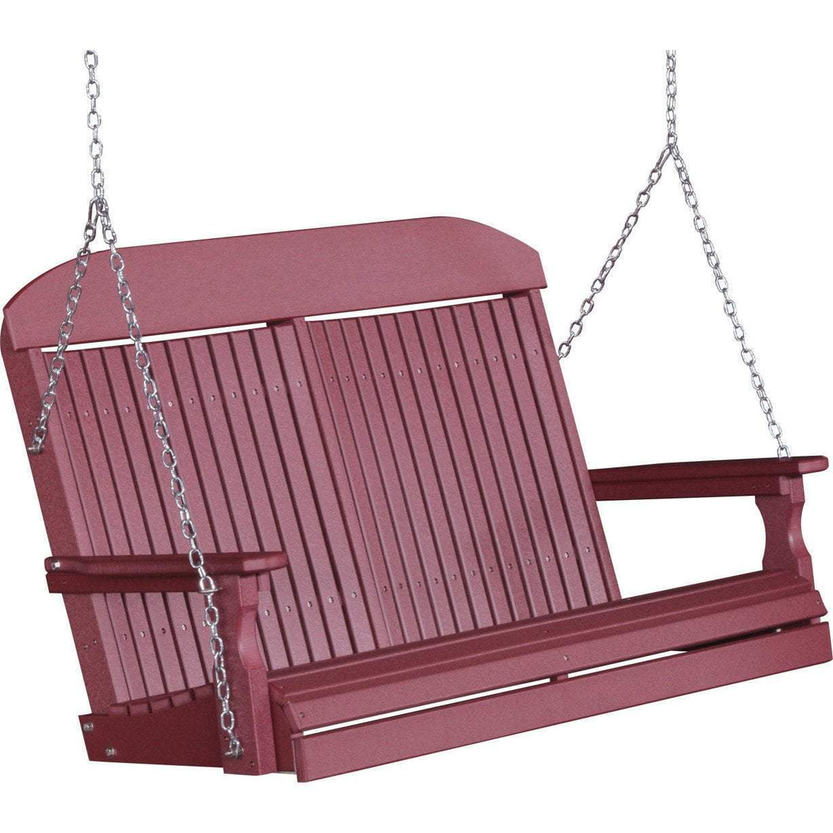 Classic Highback 4ft. Recycled Plastic Porch Swing