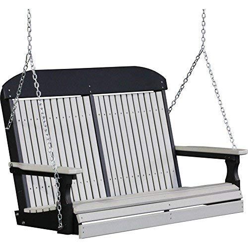 Classic Highback 4ft. Recycled Plastic Porch Swing