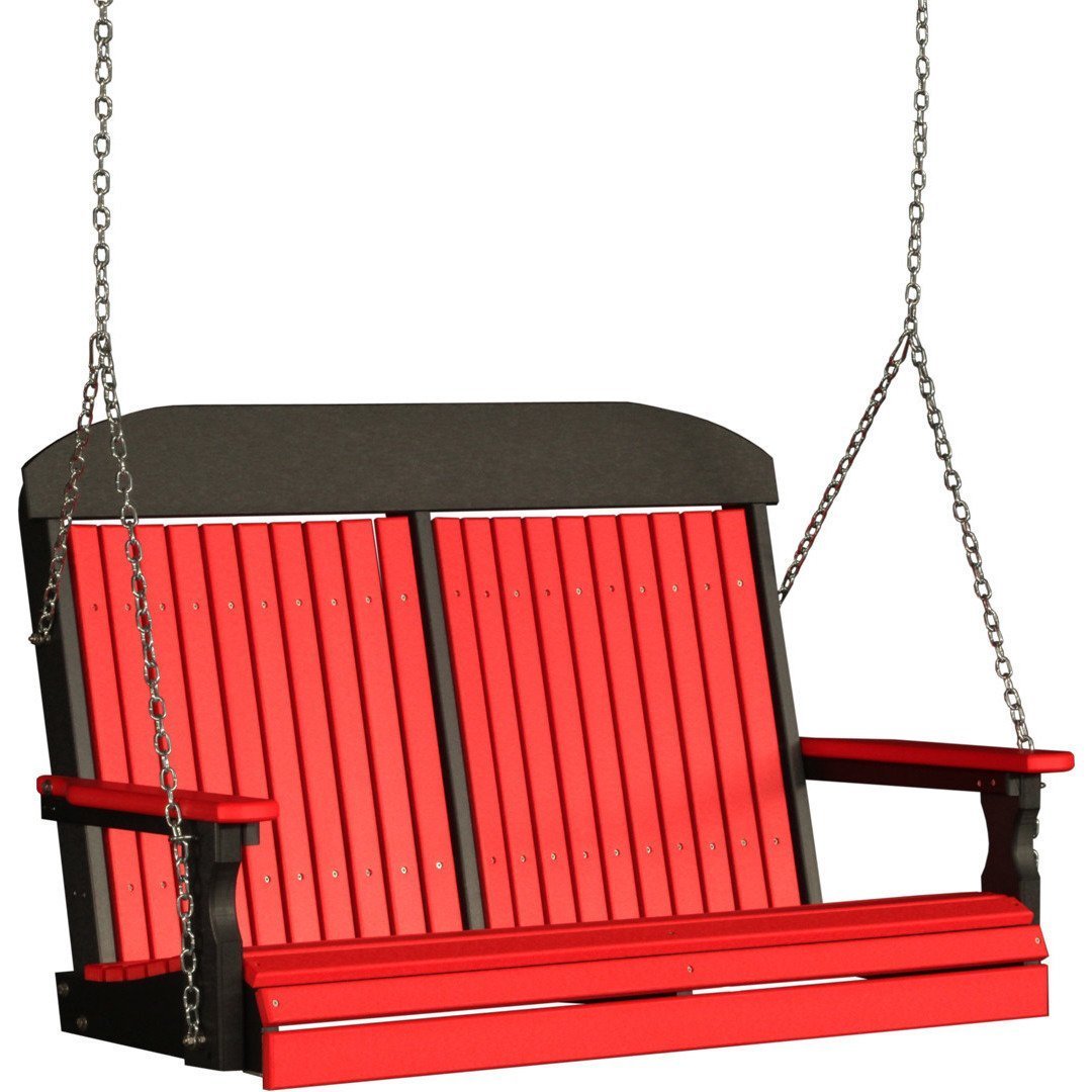 Classic Highback 4ft. Recycled Plastic Porch Swing