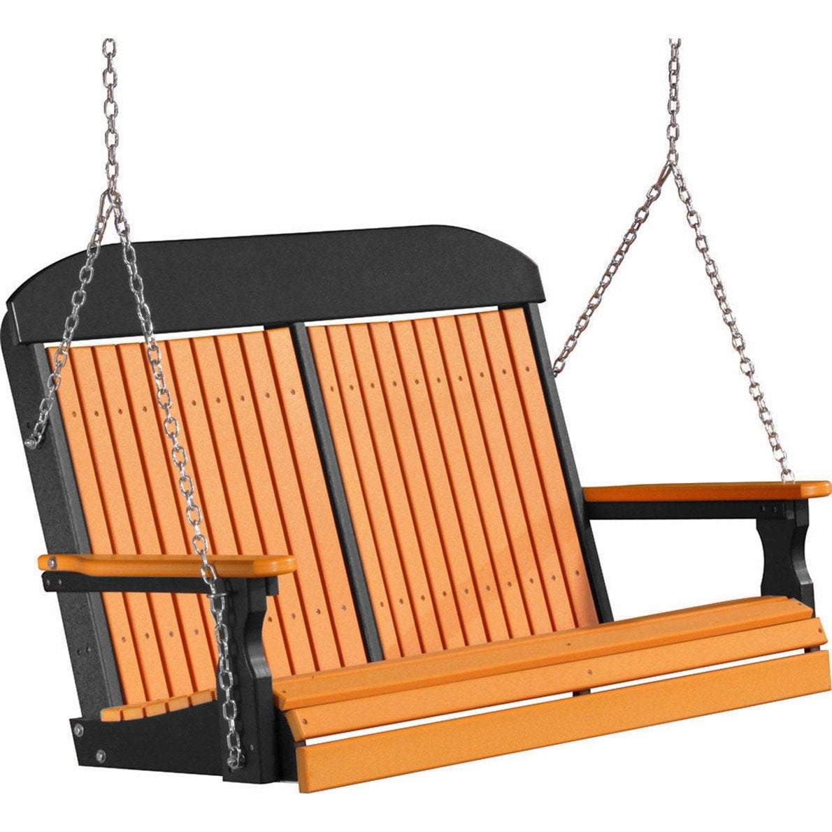 Classic Highback 4ft. Recycled Plastic Porch Swing