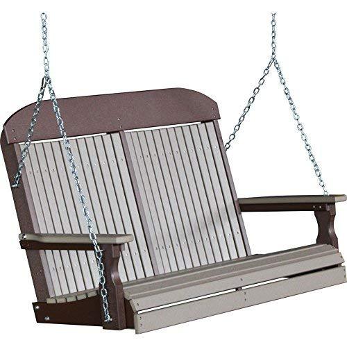 Classic Highback 4ft. Recycled Plastic Porch Swing