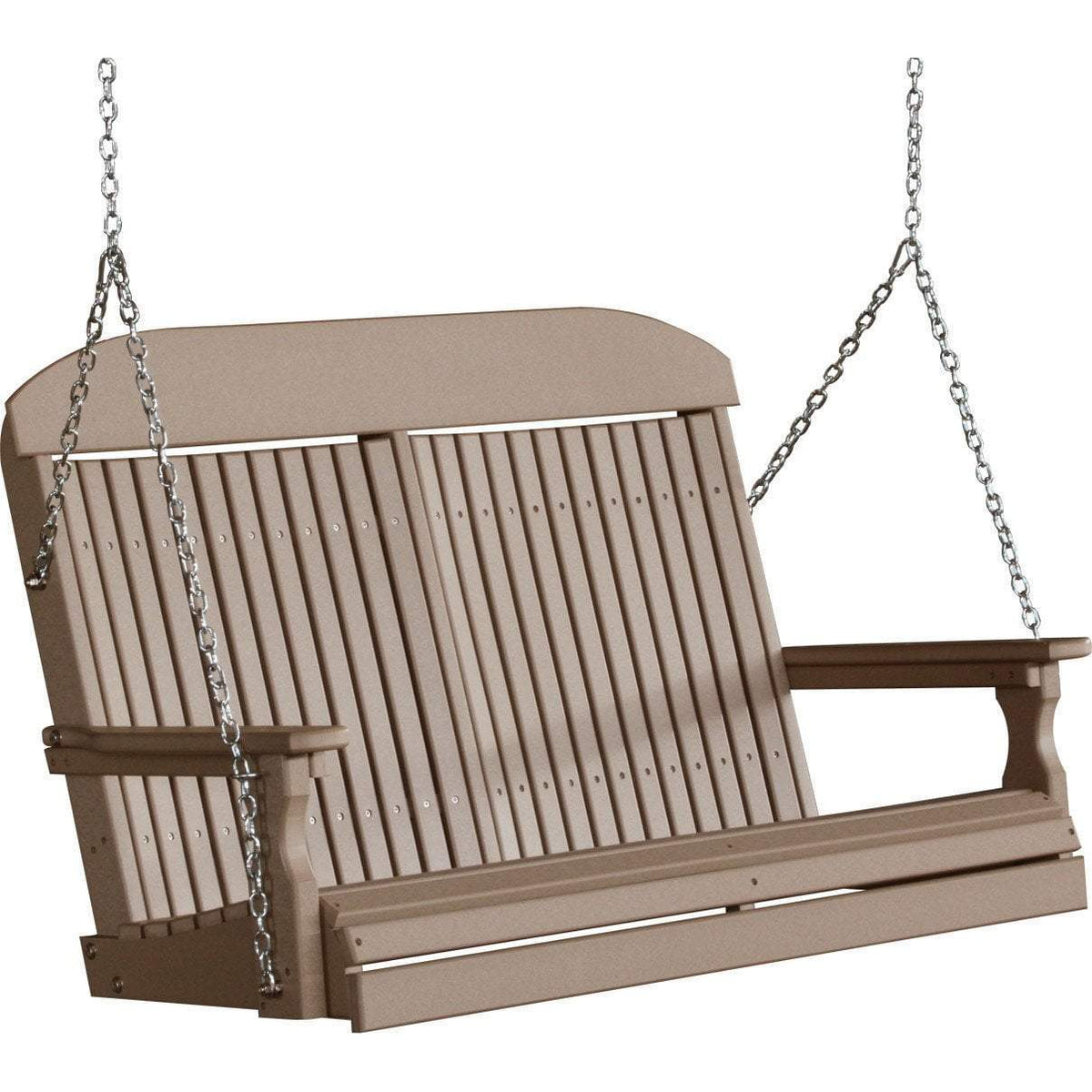 Classic Highback 4ft. Recycled Plastic Porch Swing