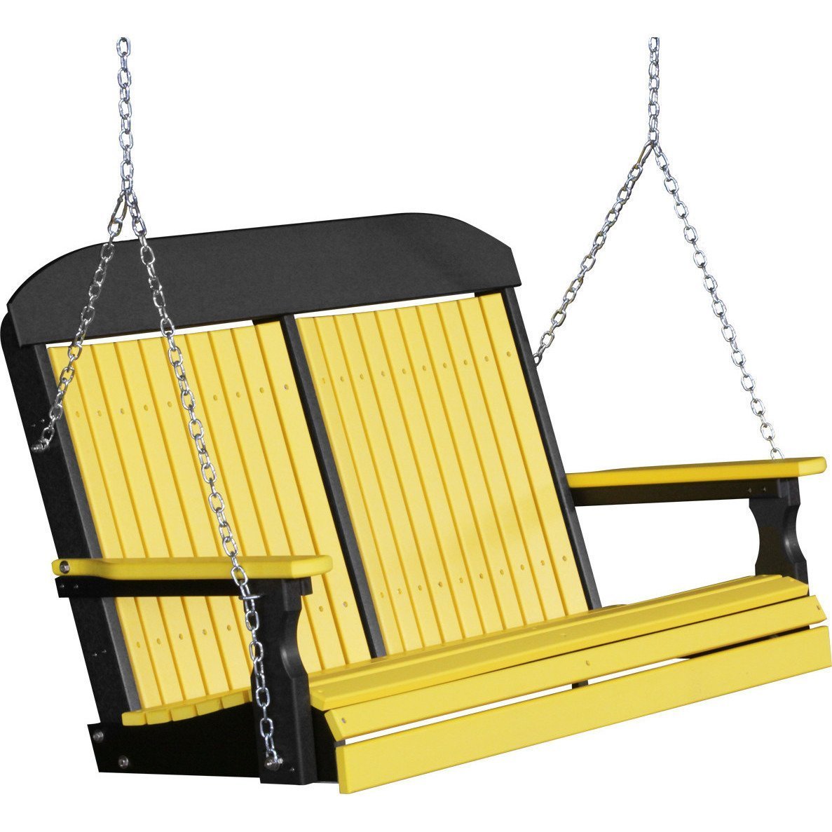 Classic Highback 4ft. Recycled Plastic Porch Swing