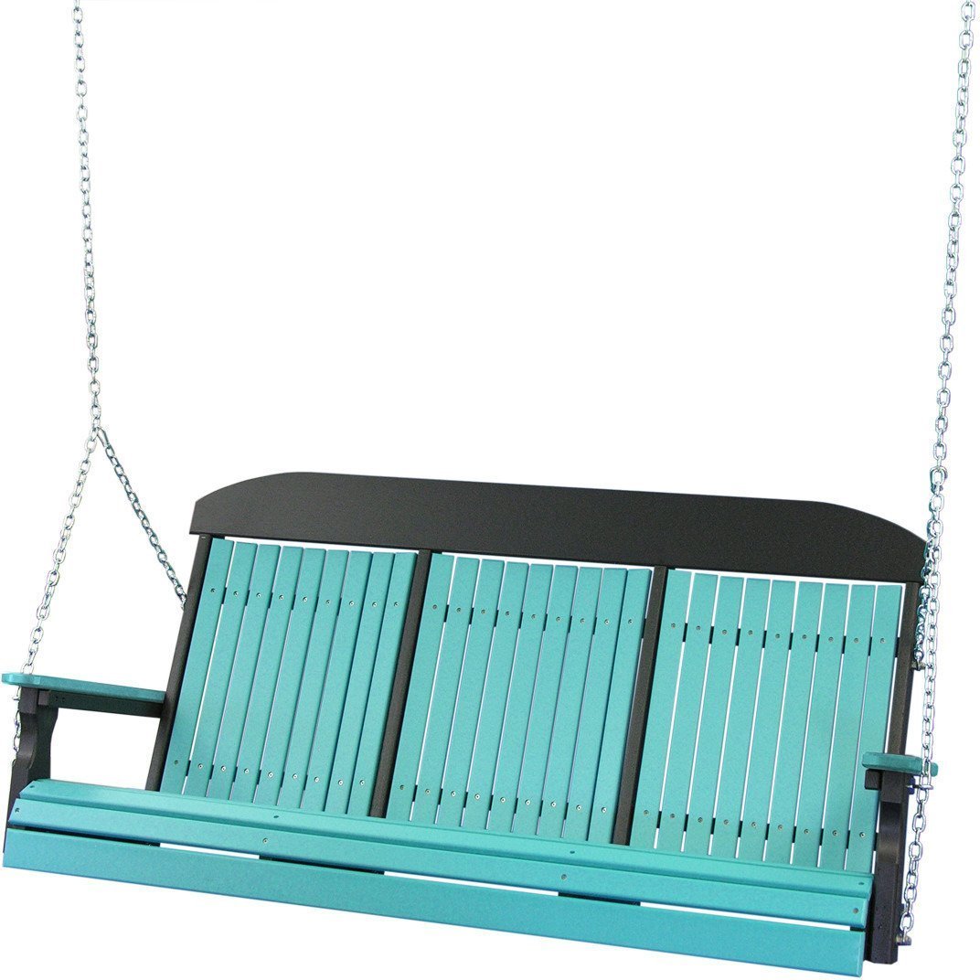 Classic Highback 5ft. Recycled Plastic Porch Swing