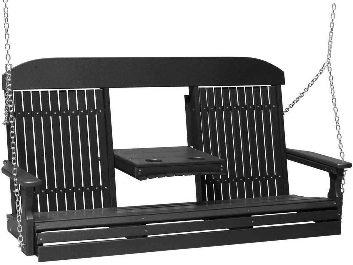 Classic Highback 5ft. Recycled Plastic Porch Swing