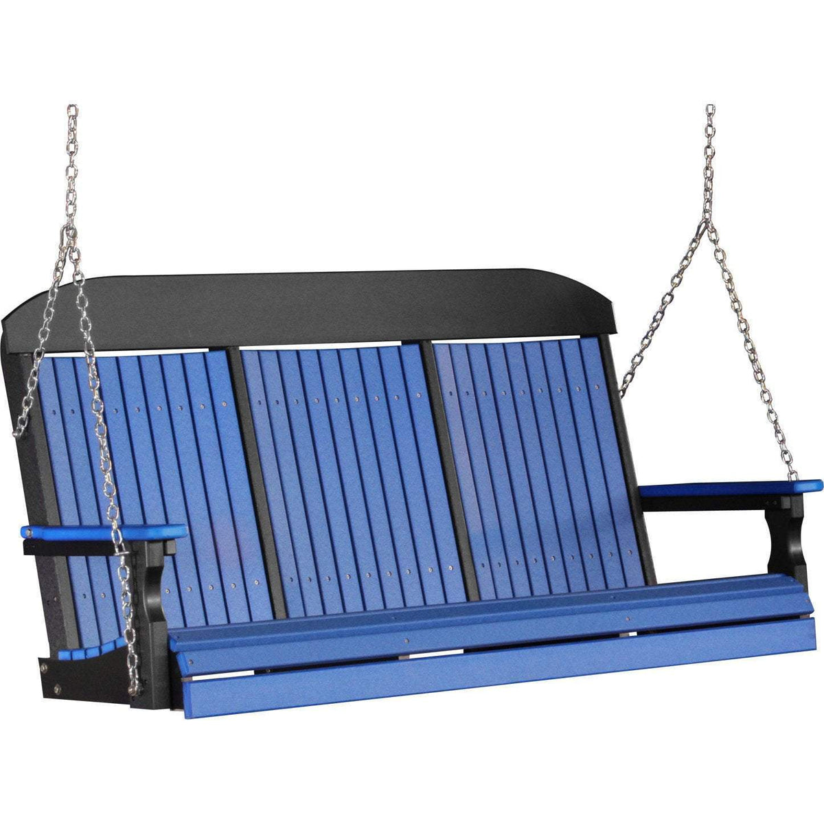 Classic Highback 5ft. Recycled Plastic Porch Swing