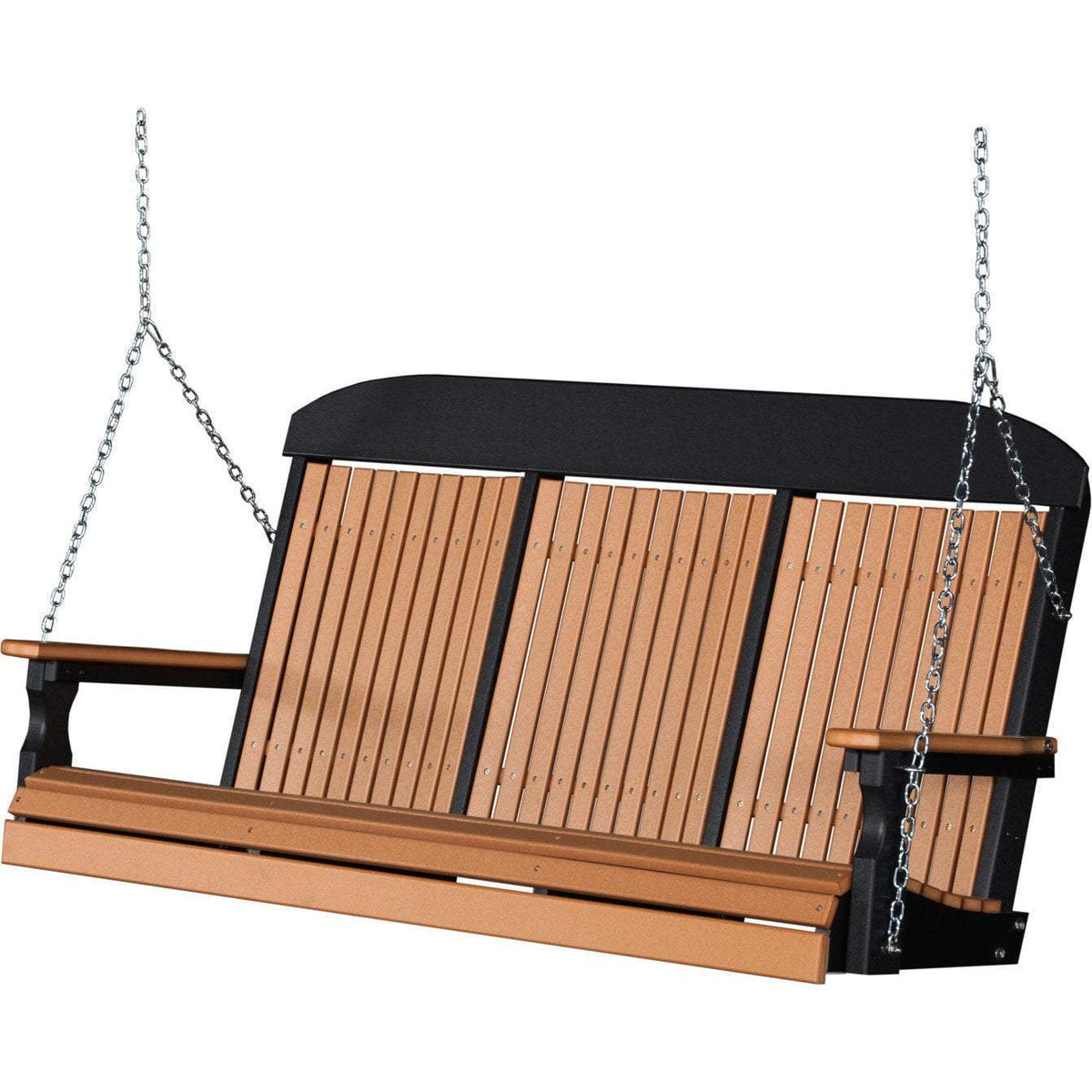 Classic Highback 5ft. Recycled Plastic Porch Swing