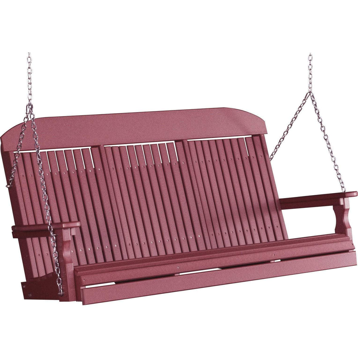 Classic Highback 5ft. Recycled Plastic Porch Swing