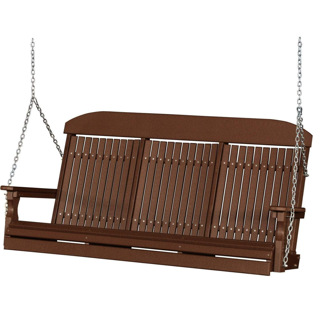 Classic Highback 5ft. Recycled Plastic Porch Swing