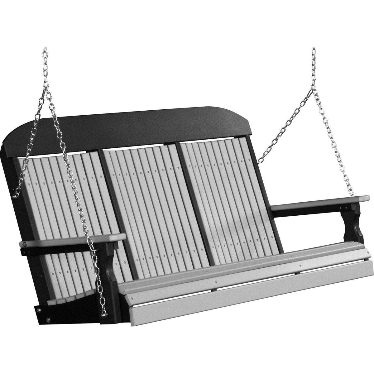 Classic Highback 5ft. Recycled Plastic Porch Swing