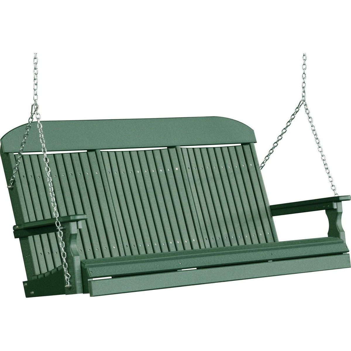 Classic Highback 5ft. Recycled Plastic Porch Swing