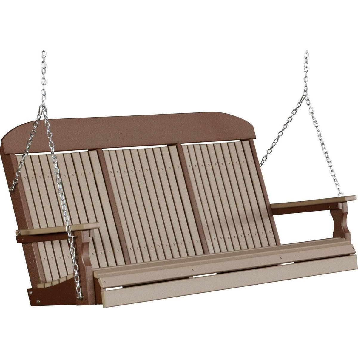 Classic Highback 5ft. Recycled Plastic Porch Swing