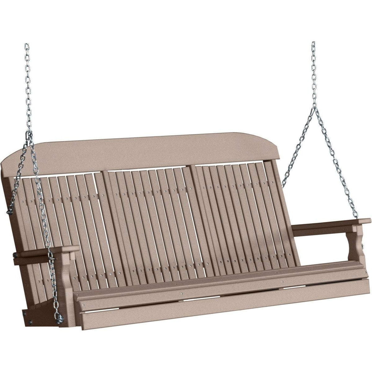 Classic Highback 5ft. Recycled Plastic Porch Swing