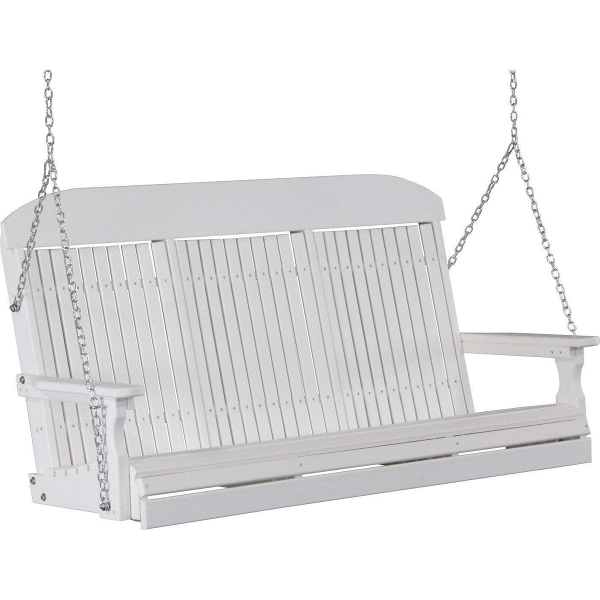 Classic Highback 5ft. Recycled Plastic Porch Swing