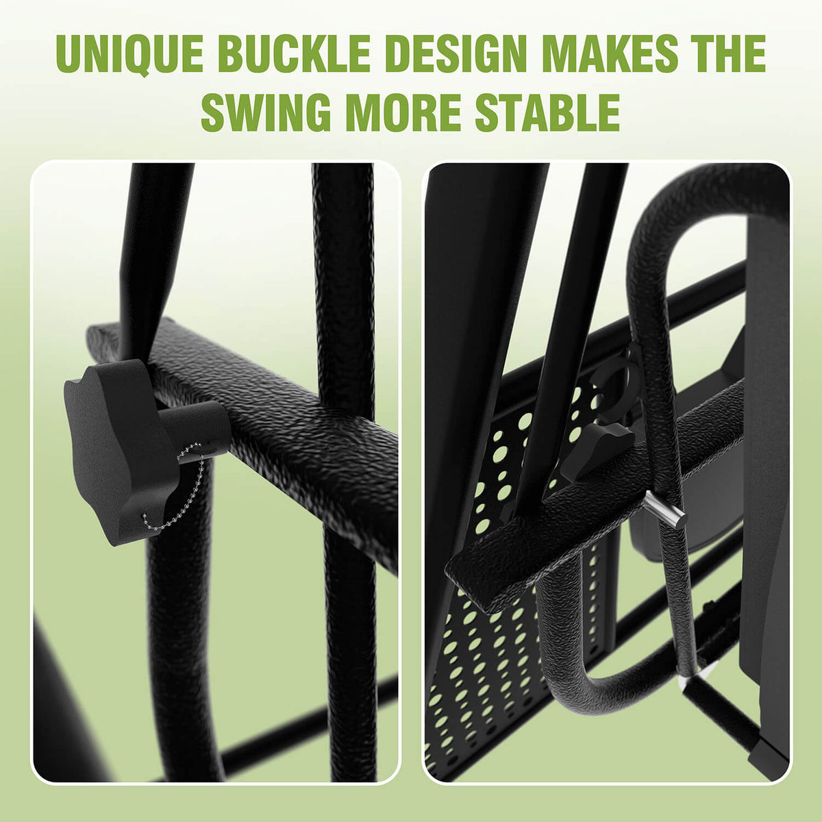 Patio Swing Chair with Canopy. Swing Seat for Adults. 3-person Swing with Removable Cushion