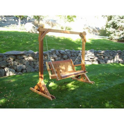 Wood Country 4ft. Red Cedar Porch Swing Stand