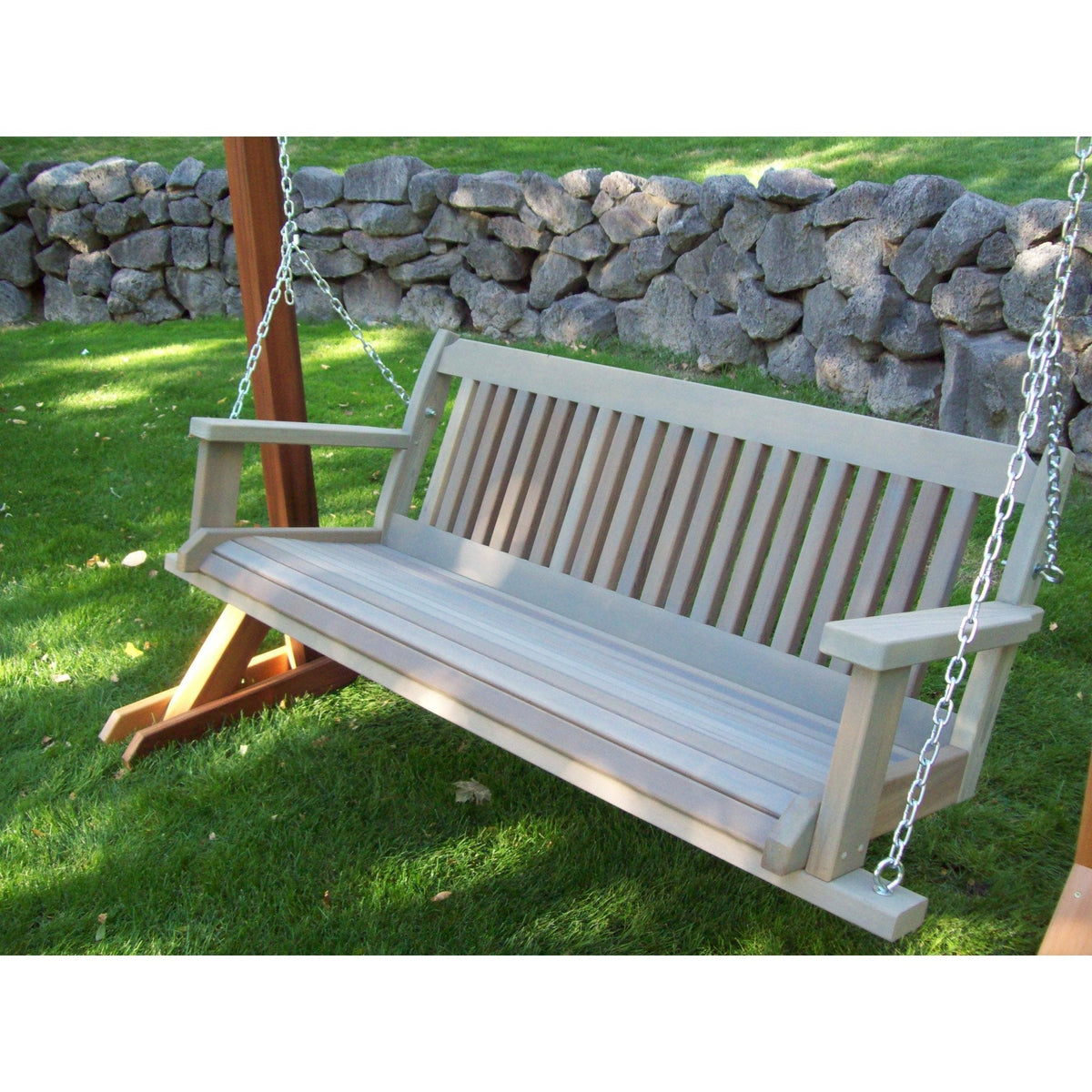 Wood Country Cabbage Hill 5ft Red Cedar Porch Swing
